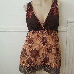 Forever 21 Brown print top